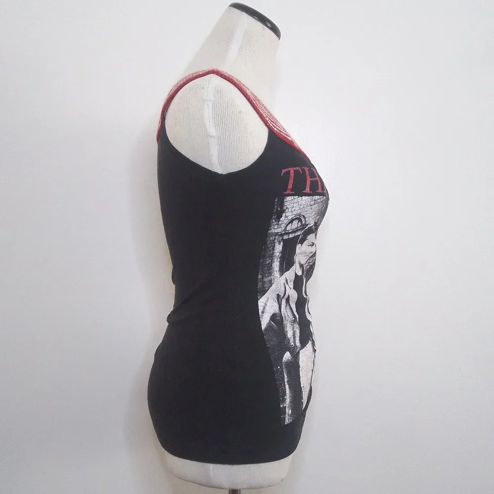 Handmade THE SMITHS Punk Rock T-shirt Egyptian Inspired Crochet Yoke - Picture 2 of 7
